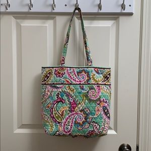 Vera Bradley green tote bag
